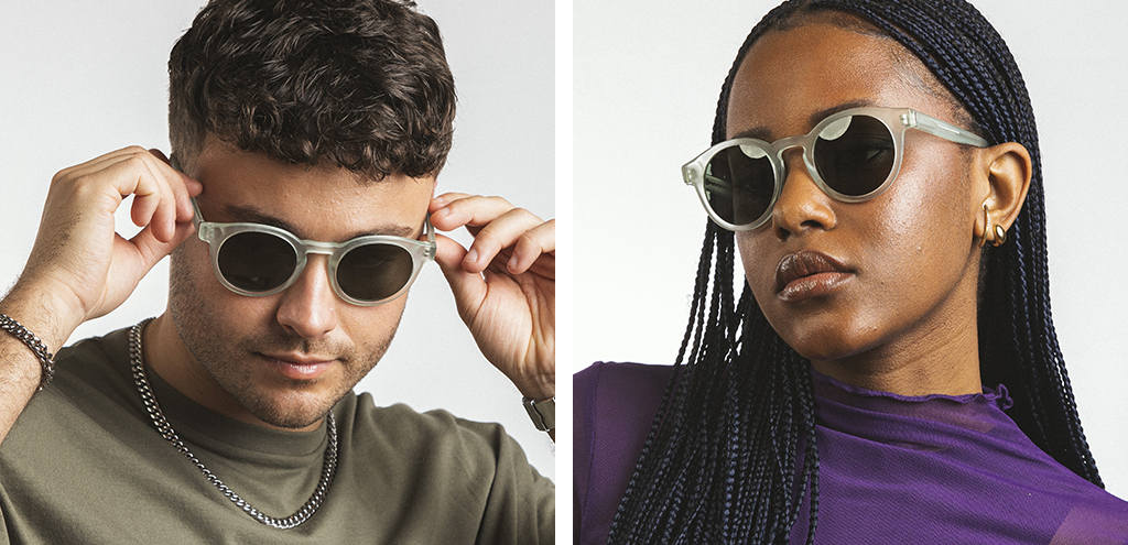 Somerville frosted mint sunglasses