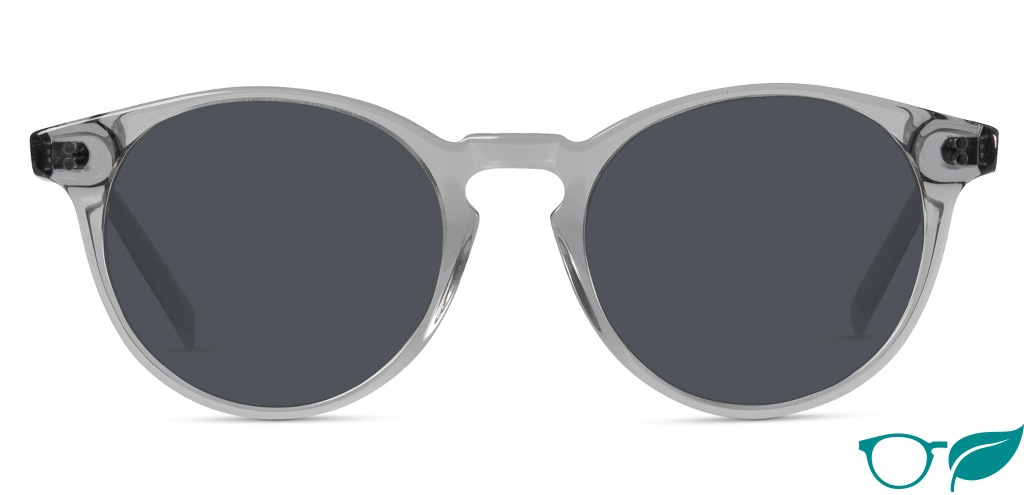 Big Bell Light Grey Crystal Sunglasses Front Image