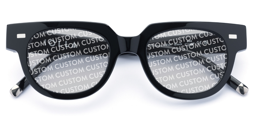Allan in Black with Custom Lenses