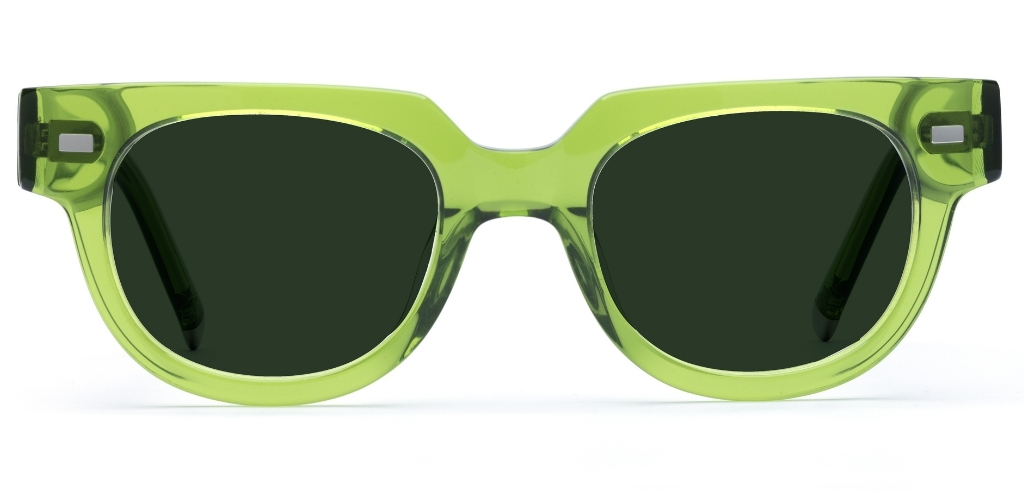 Allan in Olive_Crystal with Green Lenses