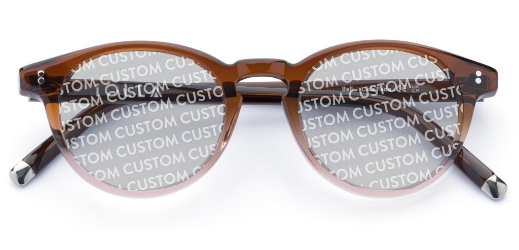 Bell in Cola Fade – Retro Round Sunglasses | IOLLA