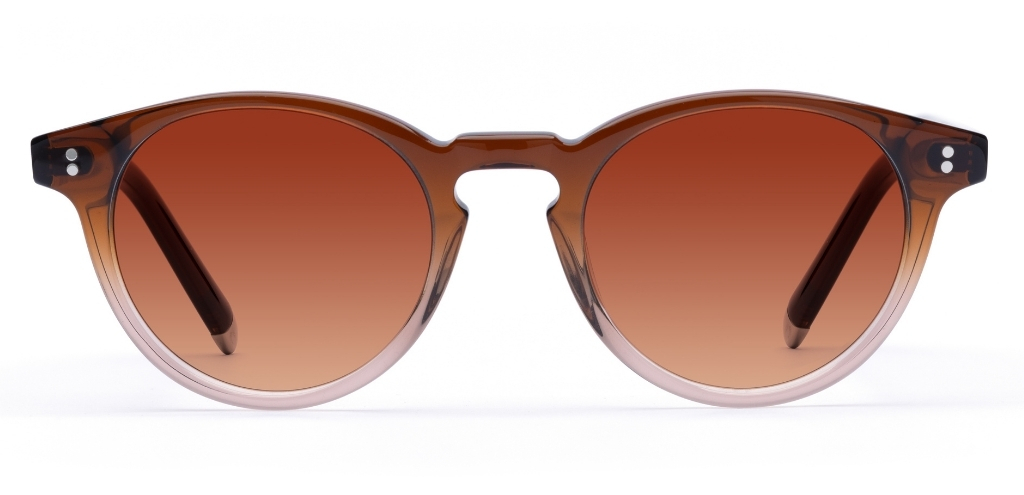 Bell in Cola Fade – Retro Round Sunglasses | IOLLA