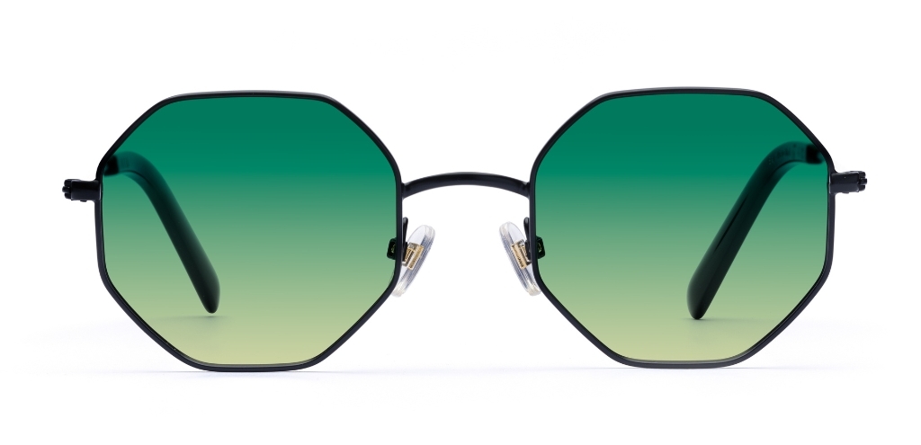 Blair in Matte Black – Sleek Octagonal Sunglasses | IOLLA