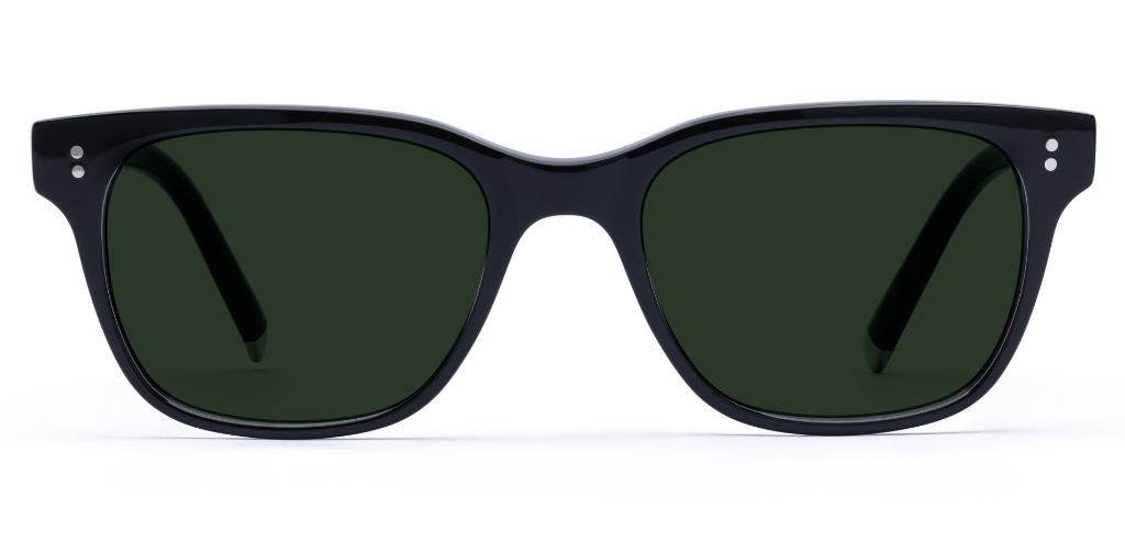 Bruce in Black – Retro Square Sunglasses | IOLLA