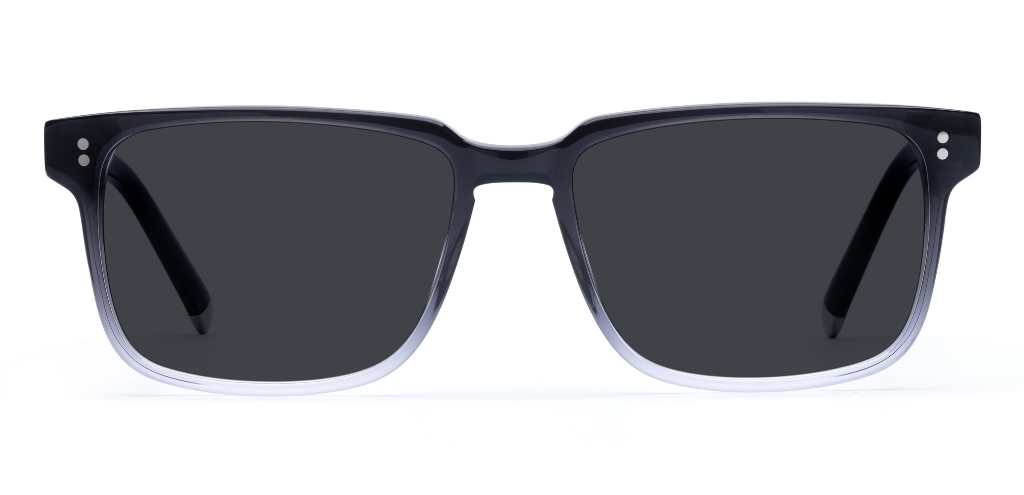 Burns in Crystal Fade – Contemporary Square Sunglasses | IOLLA