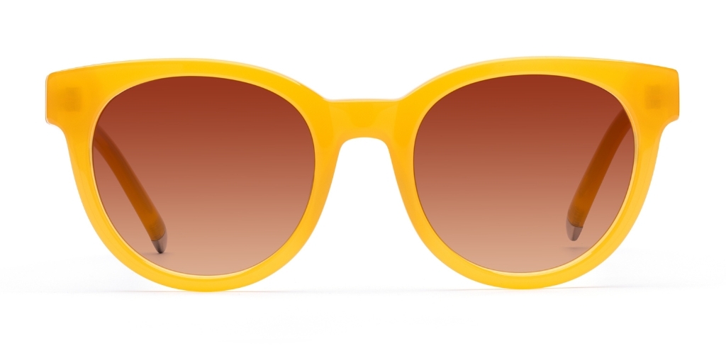 Campbell in Honey – Bold Square Sunglasses | IOLLA