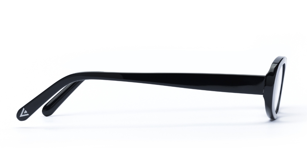 Cooper Black glasses side