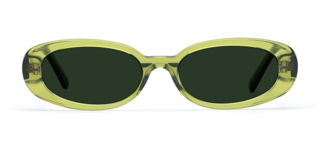 Cooper in Sage Green – Vintage Oval Sunglasses | IOLLA