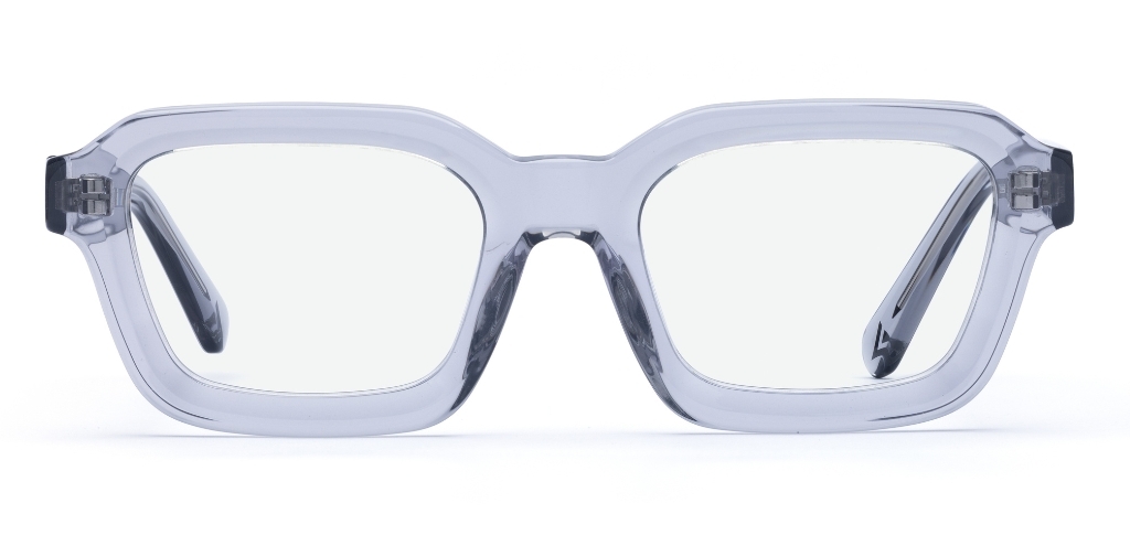 Finlay Light Grey Crystal glasses front