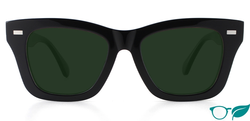 Forbes in Black – Classic Wayfarer Sunglasses | IOLLA