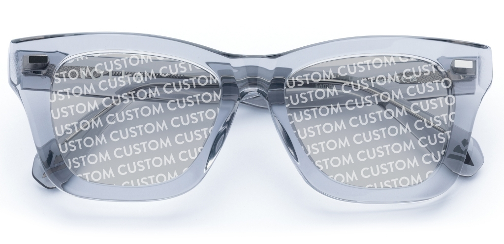 Forbes in Light Grey Crystal – Sleek & Modern Sunglasses | IOLLA