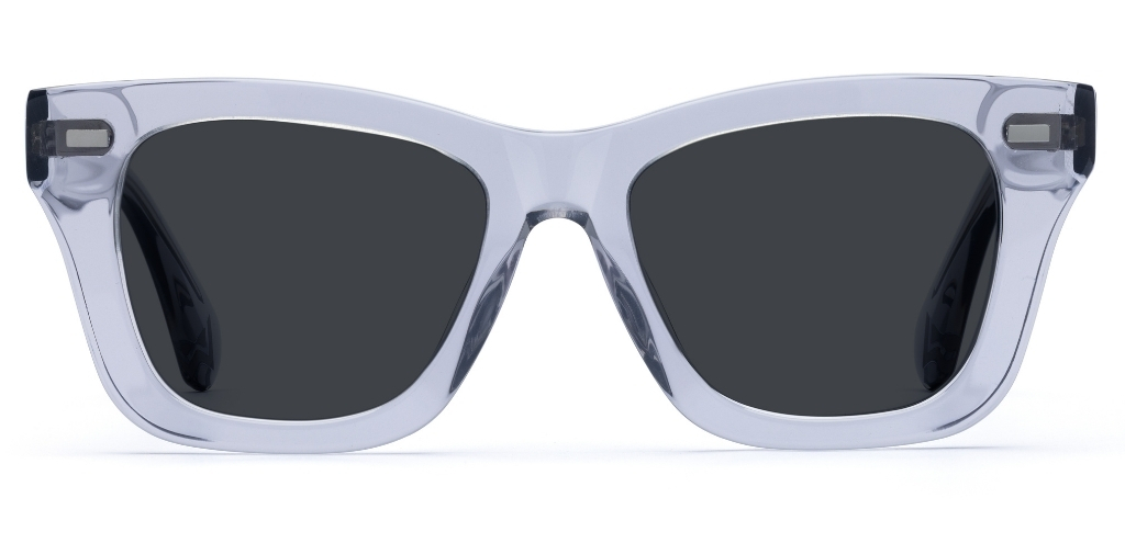 Forbes in Light Grey Crystal – Sleek & Modern Sunglasses | IOLLA