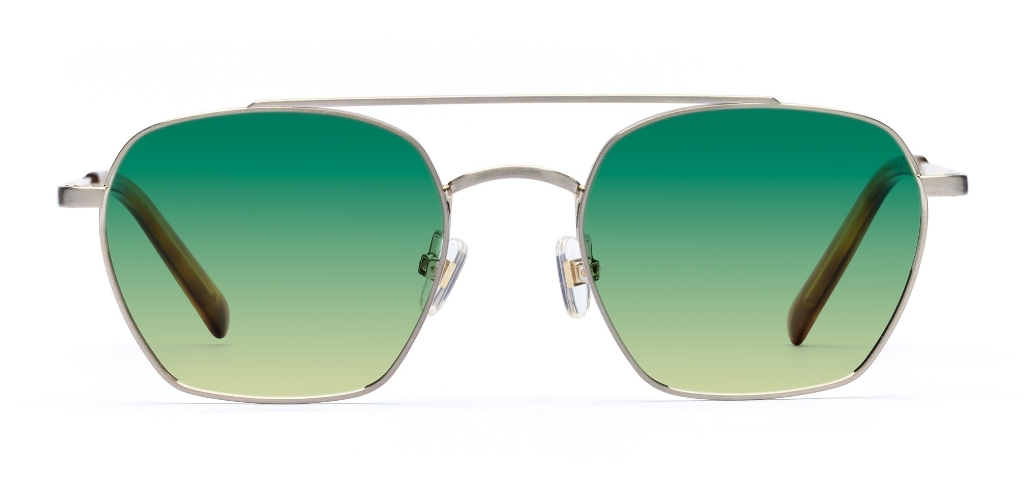 Harrison in Brushed Gold – Metal Aviator Sunglasses | IOLLA