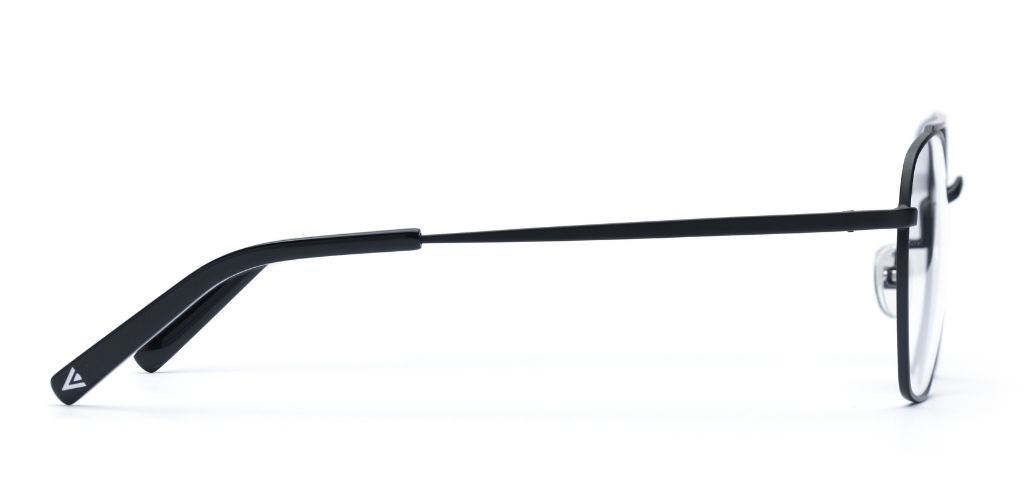 Harrison Matte Black glasses side