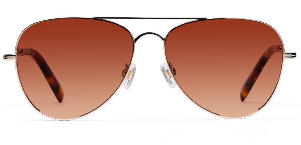 Lennox in Chrome Gold – Statement Aviator Sunglasses | IOLLA