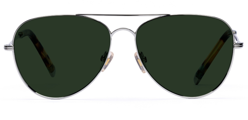 Lennox in Chrome Silver – Sleek Aviator Sunglasses | IOLLA