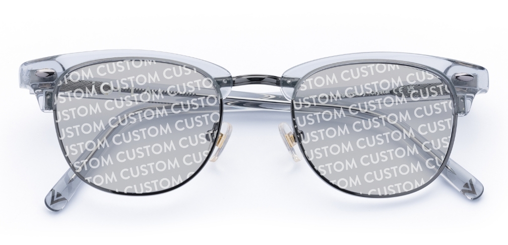 Livingstone II in Light Grey Crystal – 50s-Inspired Sunglasses | IOLLA