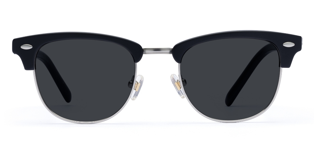 Livingstone II in Matte Black – Classic Browline Sunglasses | IOLLA