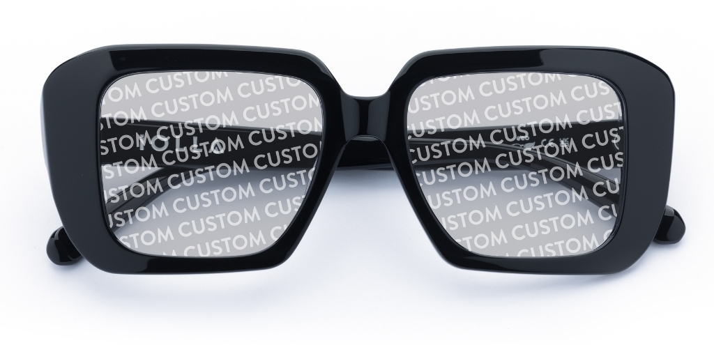 Morven in Black – Retro Oversized Sunglasses | IOLLA