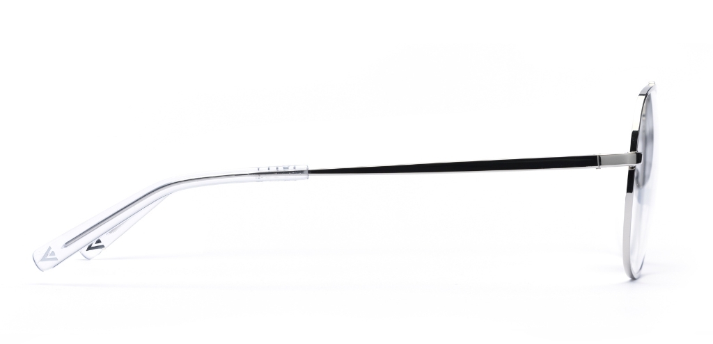 Sinclair Chrome Silver glasses side