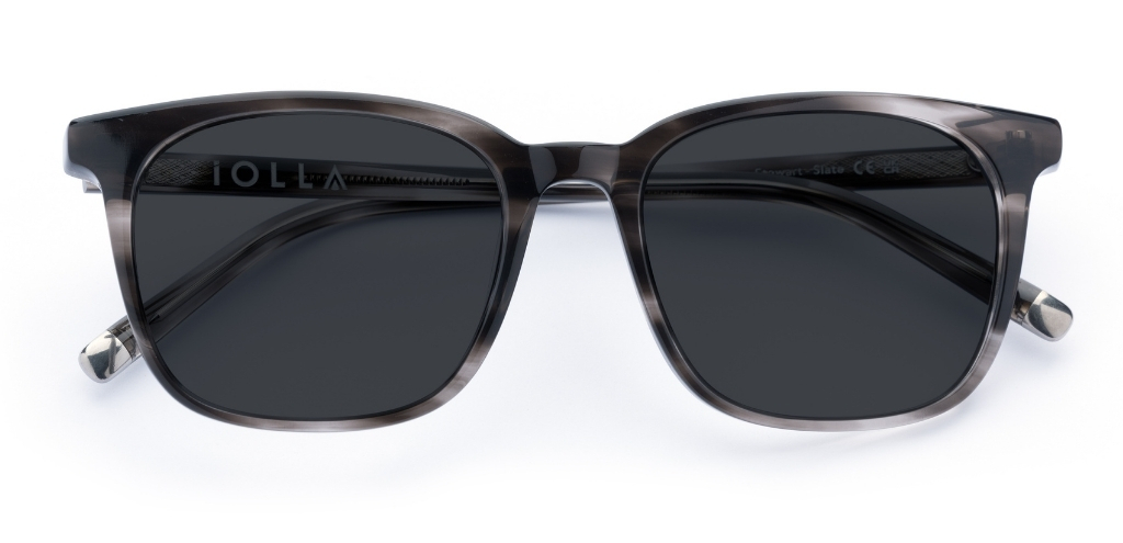 Stewart in Slate Grey – Contemporary Square Sunglasses | IOLLA