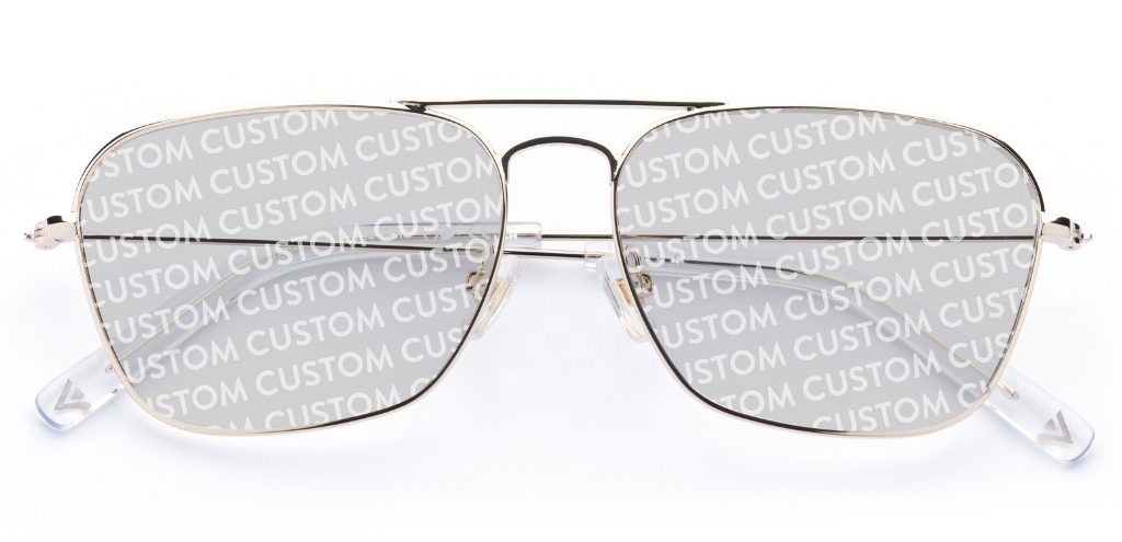 Walker in Chrome Gold – Slim Aviator Sunglasses | IOLLA