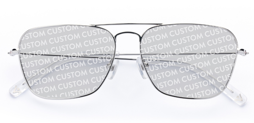 Walker in Chrome Silver – Classic Aviator Sunglasses | IOLLA