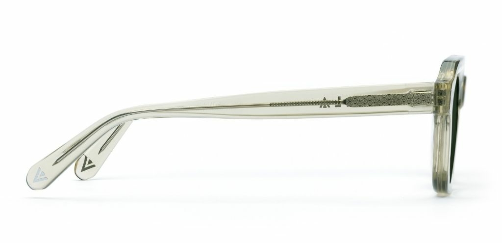 Finlay in Moss Green Crystal – Modern Square Sunglasses | IOLLA