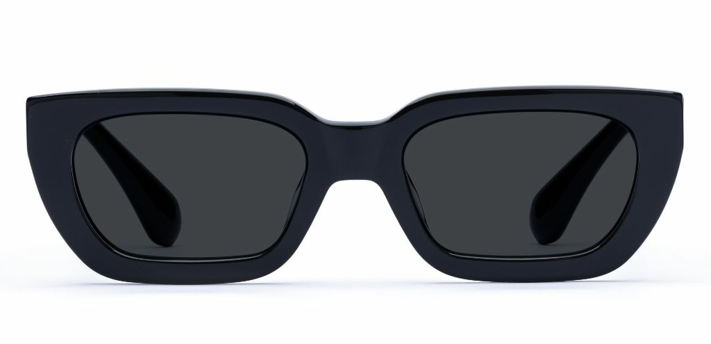 Shaw in Black – Standout Geometric Sunglasses | IOLLA