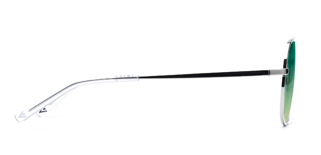 Sinclair in Chrome Silver – Sleek Oversized Aviator | IOLLA
