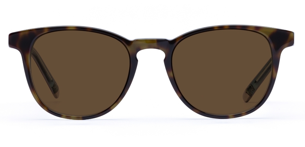 Smith in Havana Light Blue Layer – Standout Round Sunglasses | IOLLA
