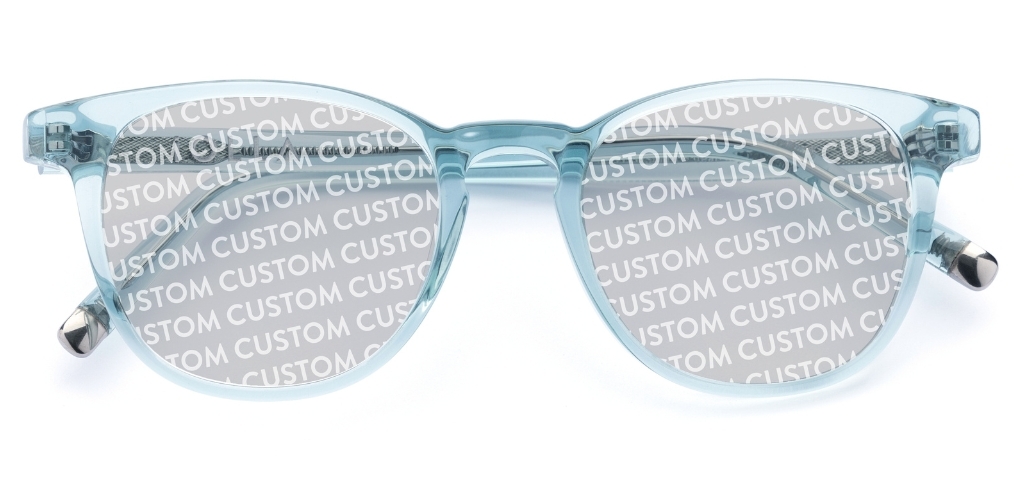 Smith in Teal Crystal – Vibrant Round Sunglasses | IOLLA