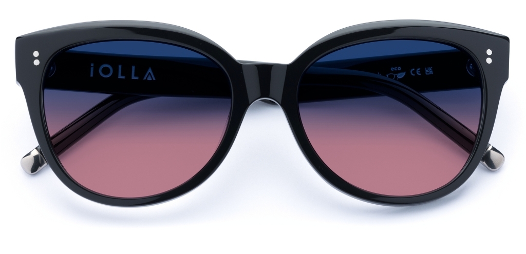 Swinton in Black – Oversized Cat-Eye Sunglasses | IOLLA
