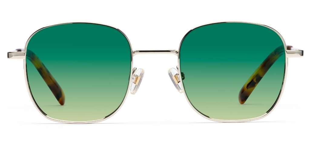 Taylor in Chrome Gold – Sleek Metal Sunglasses | IOLLA