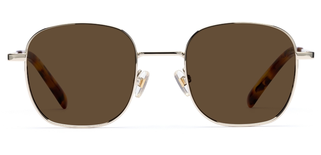 Taylor in Chrome Gold – Sleek Metal Sunglasses | IOLLA