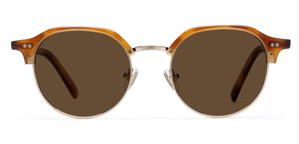 Thom in Amber – Timeless Acetate-Metal Sunglasses | IOLLA