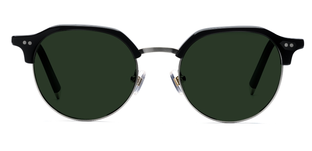 Thom in Black – Timeless Acetate-Metal Sunglasses | IOLLA