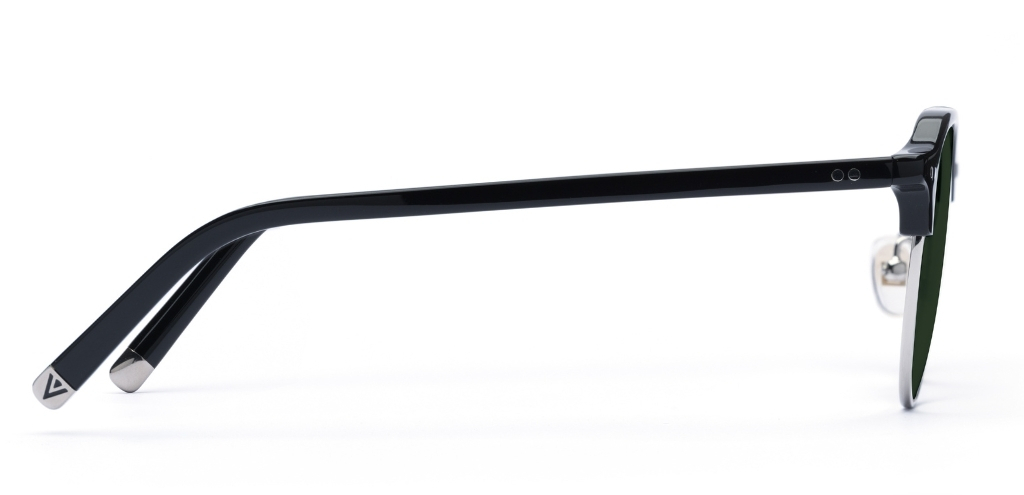 Thom in Black – Timeless Acetate-Metal Sunglasses | IOLLA
