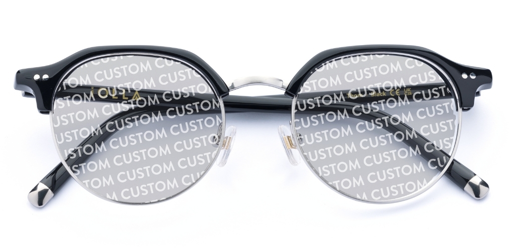 Thom in Black – Timeless Acetate-Metal Sunglasses | IOLLA