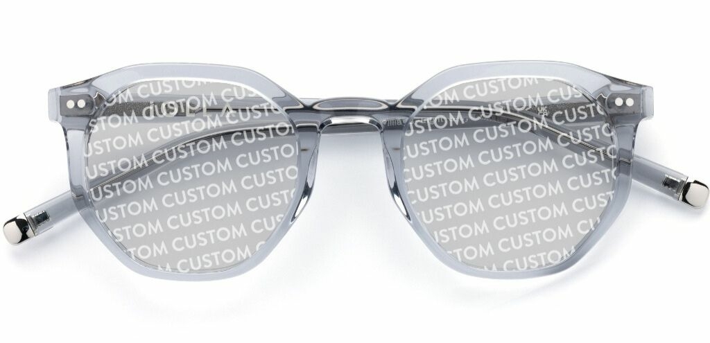 Williams in Light Grey Crystal – Sleek Octagonal Sunglasses | IOLLA