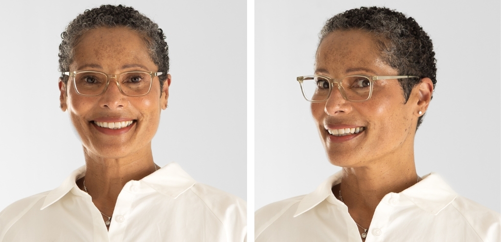 Aitken_MossGreenCrystal_glasses_on_model