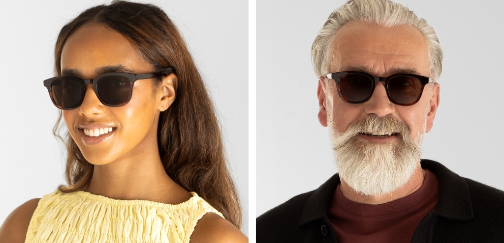 Bute_RosewoodStripe_sunglasses_on_model