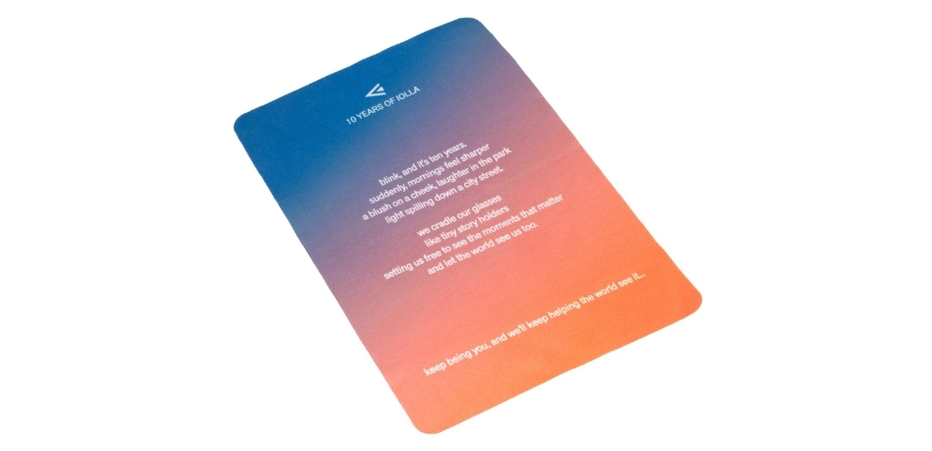 Orange and Blue gradient cleaning cloth