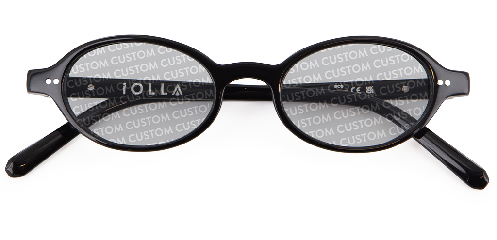 IOLLA Callie Black Sunglasses with Custom Tint