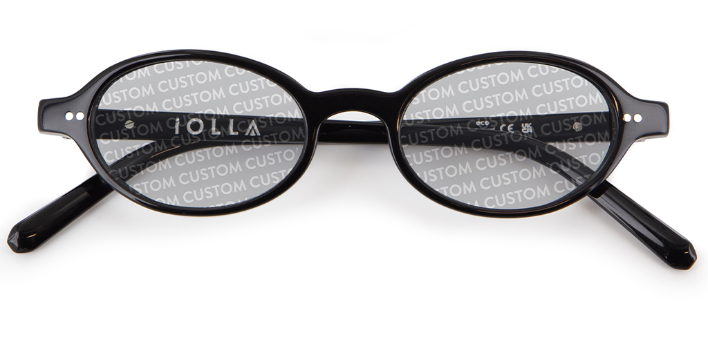 IOLLA Callie Black Sunglasses with Custom Tint