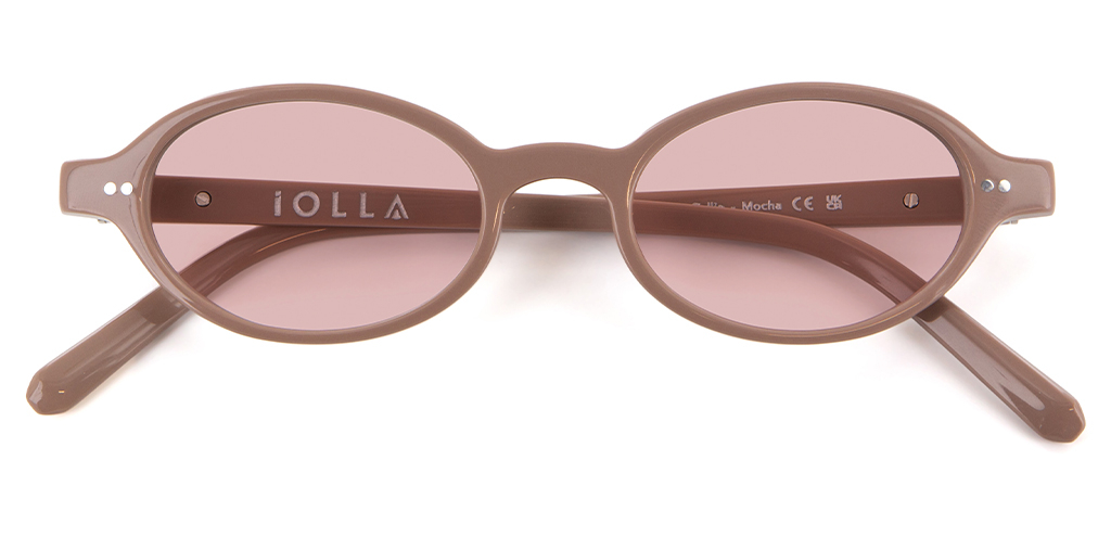 IOLLA Callie Sunglasses in Mocha with Blush Lenses