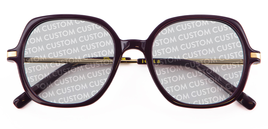 IOLLA Rowan Plum Sunglasses with Custom Tints