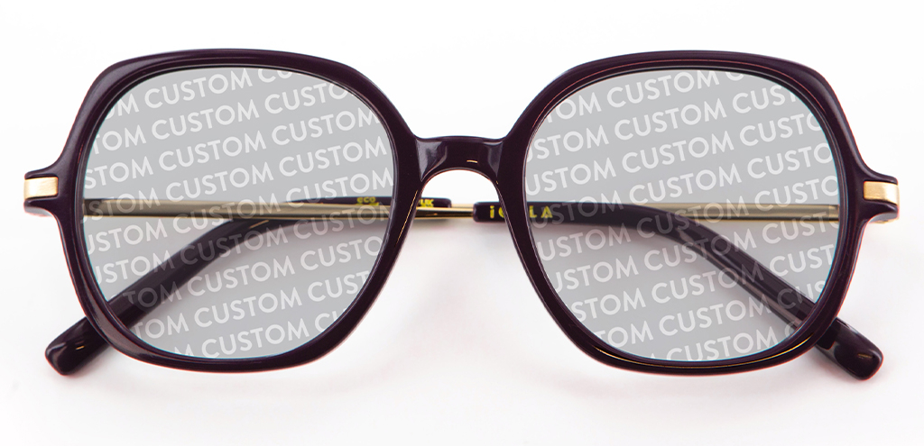 IOLLA Rowan Plum Sunglasses with Custom Tints