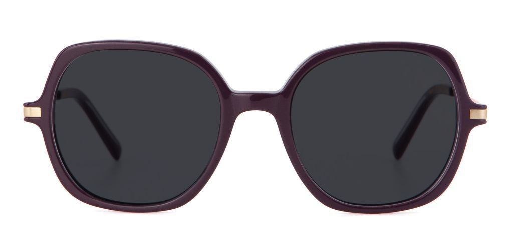 IOLLA Rowan Sunglasses in Plum with Grey Lenses
