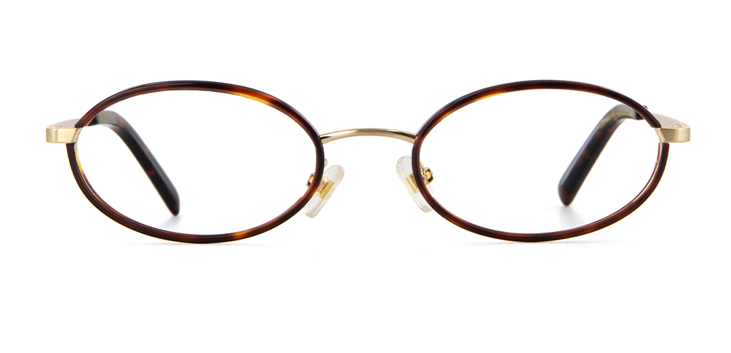 IOLLA Skye Brushed Gold with Deep Havana Glasses